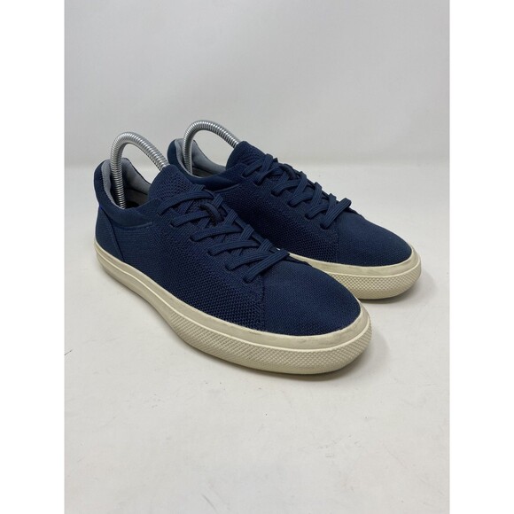 Rothy's Shoes Mens Size 6 Womens 7.5 Blue Lace Up Knit Low Top Casual Sneakers - Picture 6 of 12